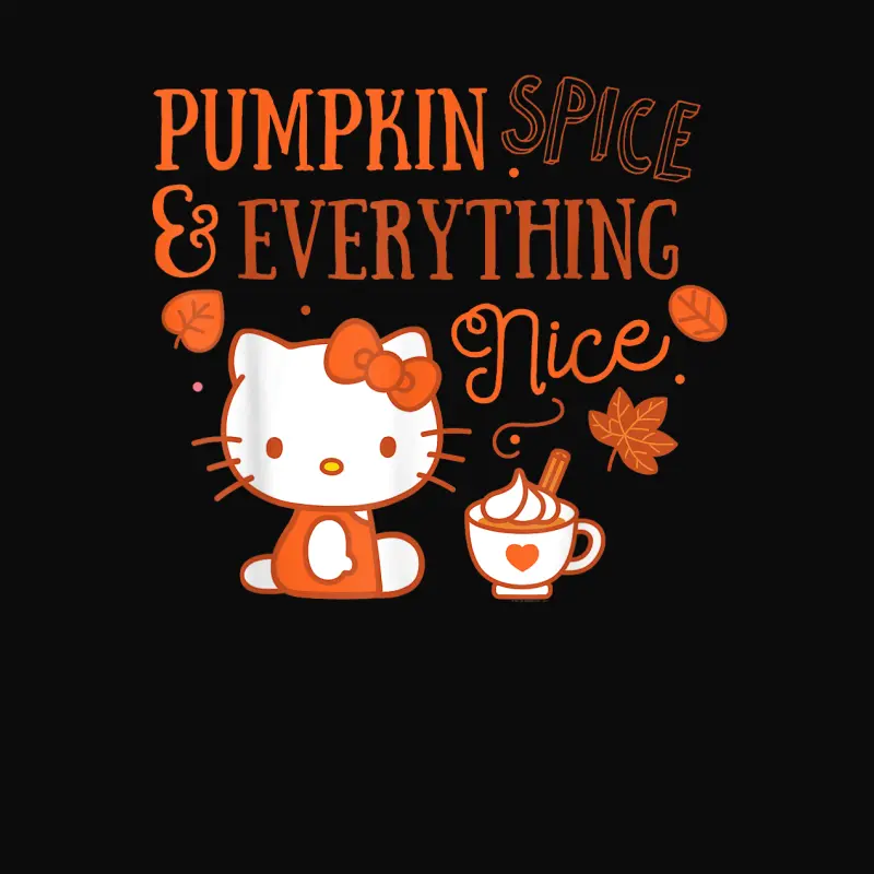 Hello Kitty Pumpkin Spice And Everything Nice Unisex Staple T-Shirt