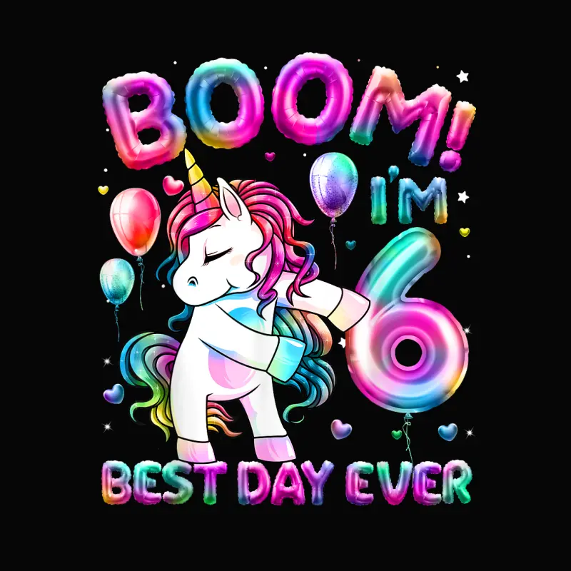 6 Years Old Flossing Unicorn Gifts 6Th Birthday Girl Party Toddler Staple T-Shirt