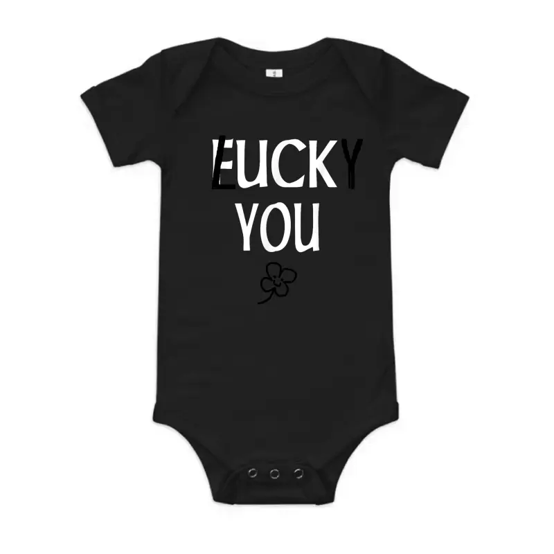 St Patricks Day Inappropriate Shirts Adults Men Women Lucky Baby Onesie