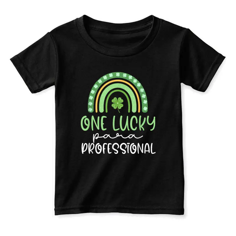 One Lucky Paraprofessional Funny St Patrick's Day Para Toddler Staple T-Shirt