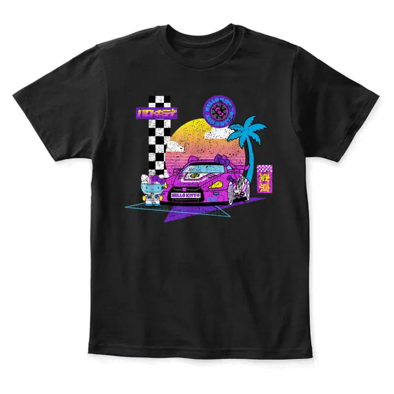 Hello Kitty Kawaii Tokyo Racer Youth Staple T-Shirt