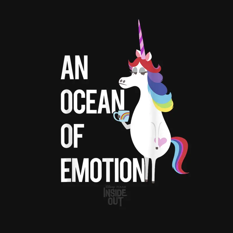 Disney Pixar Inside Out Unicorn An Ocean Of Emotion Logo Baby Onesie
