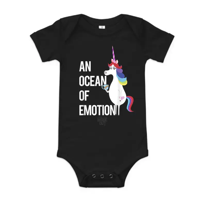 Disney Pixar Inside Out Unicorn An Ocean Of Emotion Logo Baby Onesie