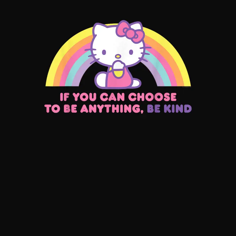 Hello Kitty If You Can Choose To Be Anything, Be Kind Unisex Staple T-Shirt