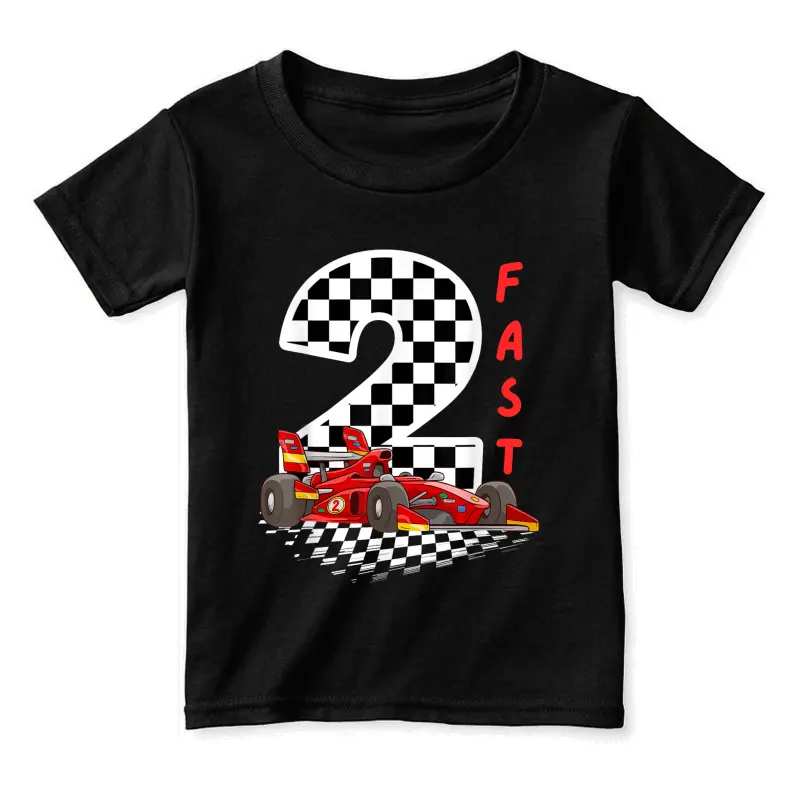 2 Year Old Kids Racing Car 2Nd Birthday ,Two Fast Toddler Staple T-Shirt