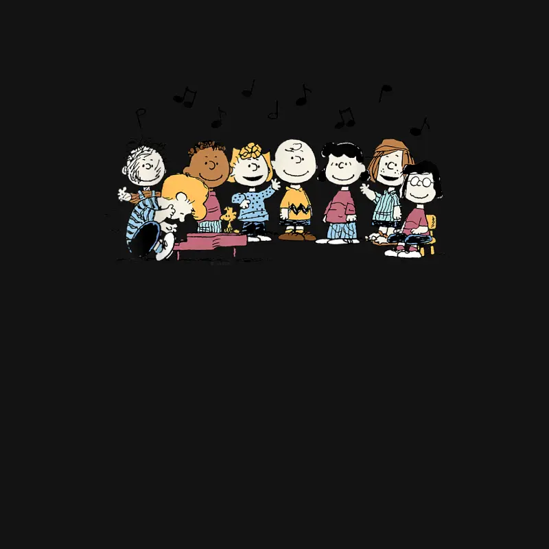 Peanuts - Schroeder Pigpen Franklin Lucy Charlie Sally Music Unisex Long Sleeve T-Shirt