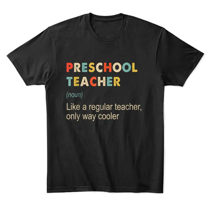 Funny Kindergarten Teacher Definition Unisex Staple T-Shirt