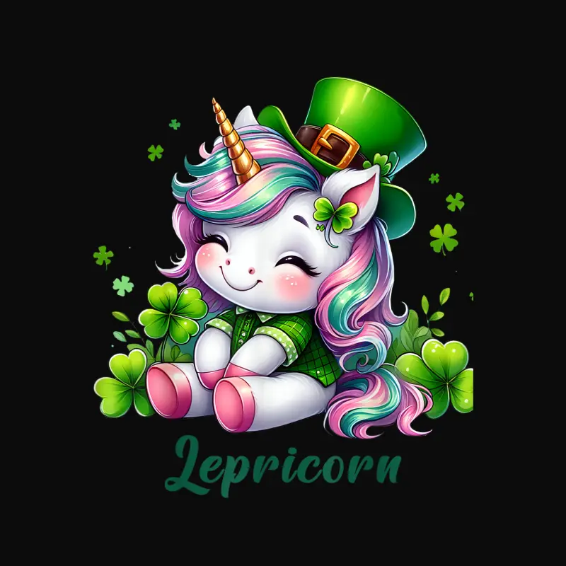 St Patricks Day Unicorn Cute Saint Pattys Girls Lepricorn Unisex Staple T-Shirt