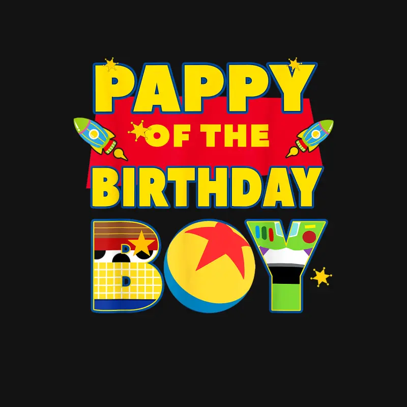Pappy The Birthday Boy Toy Familly Matching Story Bday Unisex Long Sleeve T-Shirt