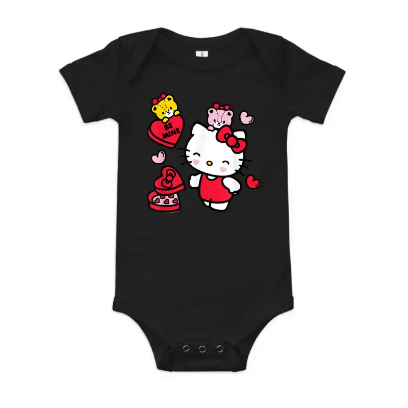 Hello Kitty Be Mine Candy Gifts Valentine's Baby Onesie
