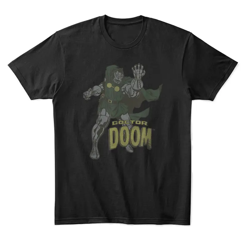 Marvel Fantastic Four Doctor Doom Vintage Portrait Unisex Staple T-Shirt
