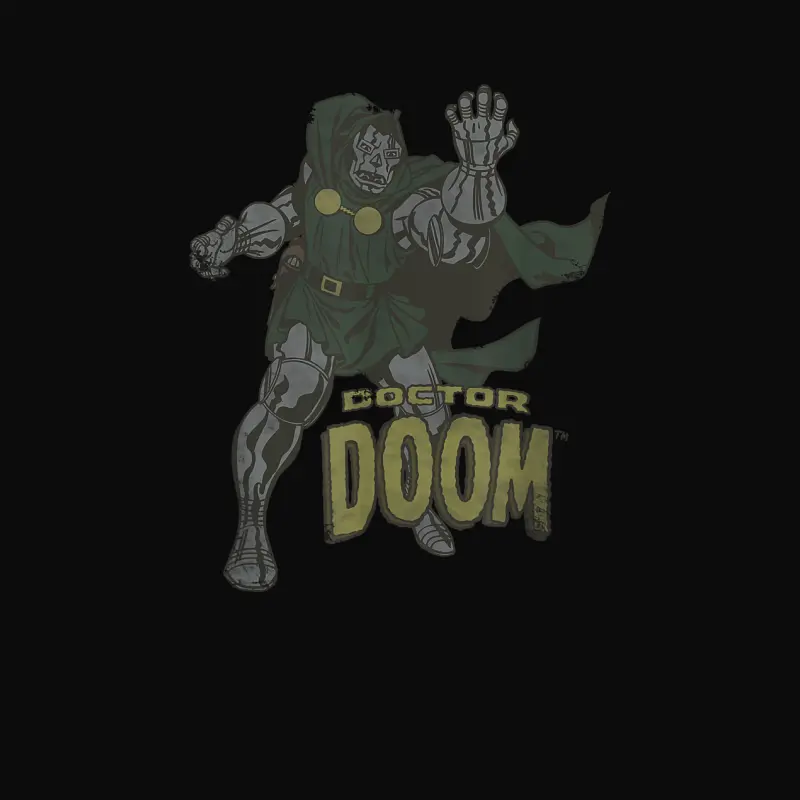 Marvel Fantastic Four Doctor Doom Vintage Portrait Unisex Staple T-Shirt