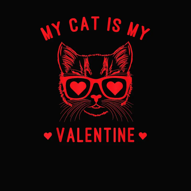 Valentines Day - Cat Lover Cat Mom - My Cat Is My Valentine Toddler Staple T-Shirt