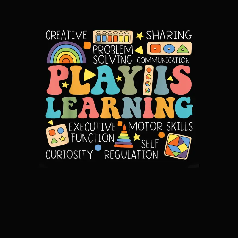 Groovy Play Is Learning Kindergarten Teacher Appreciation Toddler Staple T-Shirt