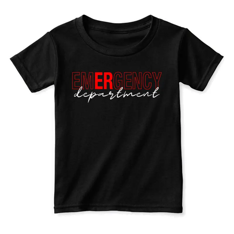 Emergency Room Er Rn Nurse Department Healthcare Nursing Toddler Staple T-Shirt