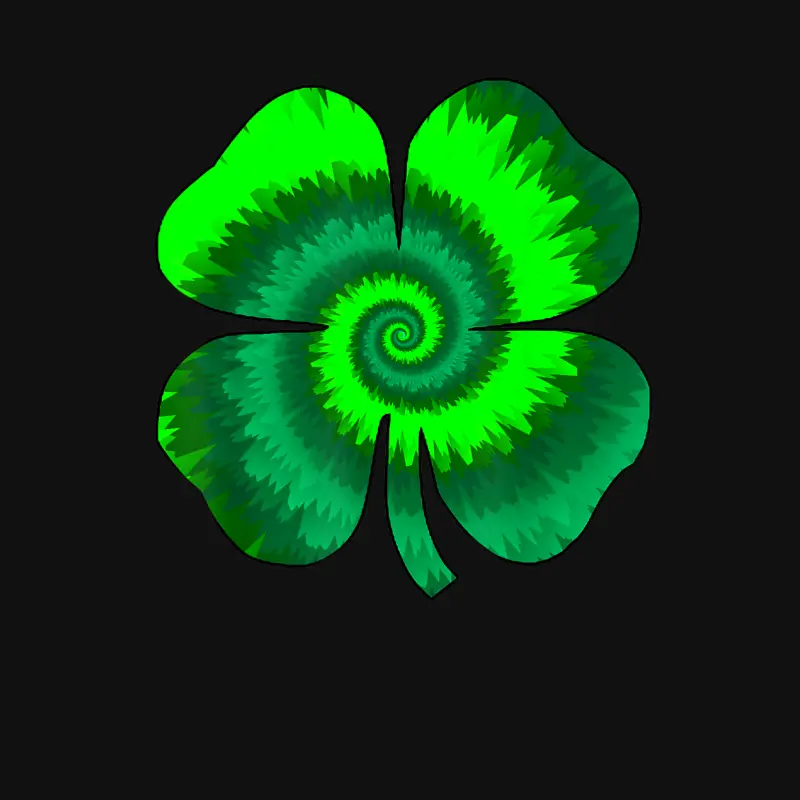Four Leaf Clover Tie Dye St Patrick's Day Lucky Shamrock Baby Onesie