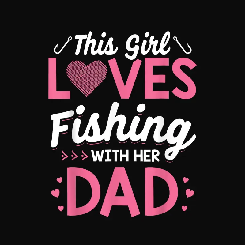 Daughter Fishing Shirt Dad Daughter Matching Fishing Unisex Staple T-Shirt