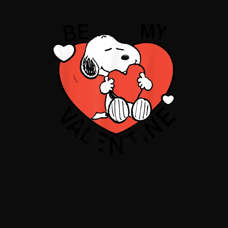 Peanuts Valentine Snoopy Heart Unisex Staple T-Shirt