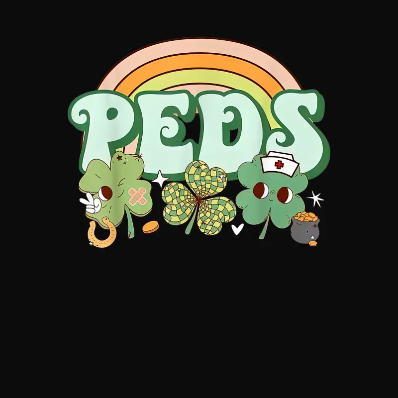 St. Patrick's Day Nurse Pediatrics Pride For Pediatric Rns Unisex Staple T-Shirt