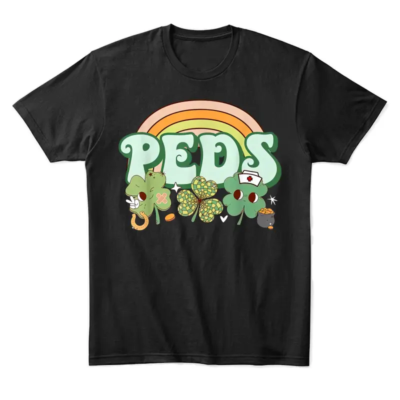 St. Patrick's Day Nurse Pediatrics Pride For Pediatric Rns Unisex Staple T-Shirt