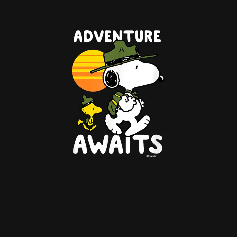 Peanuts - Snoopy Adventure Awaits Youth Staple T-Shirt