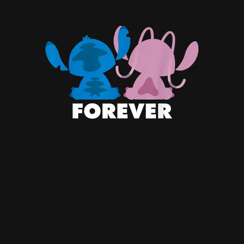 Disney Stitch And Angel Forever Unisex Long Sleeve T-Shirt