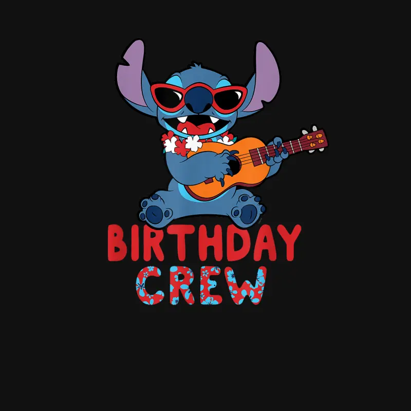 Disney Lilo & Stitch Tropical Birthday Crew Party Matching Baby Onesie