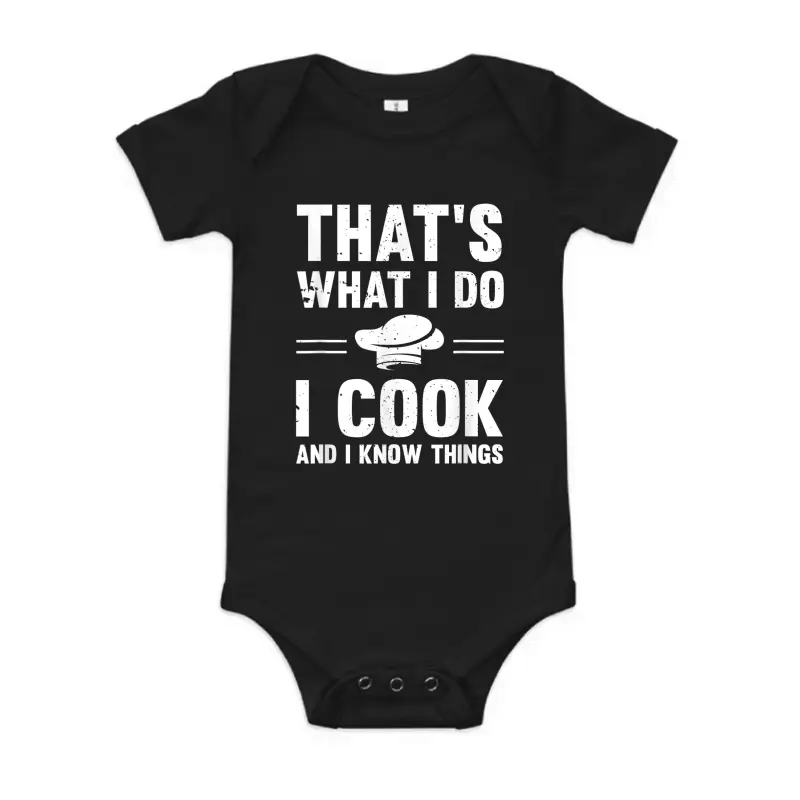 Great Cooking Saying Gift Kitchen Women Men Baby Onesie