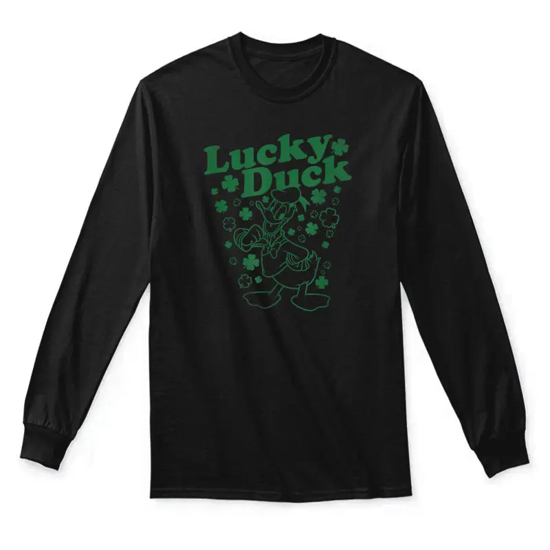 Disney Mickey & Friends St. Patrick's Day Lucky Donald Duck Unisex Long Sleeve T-Shirt