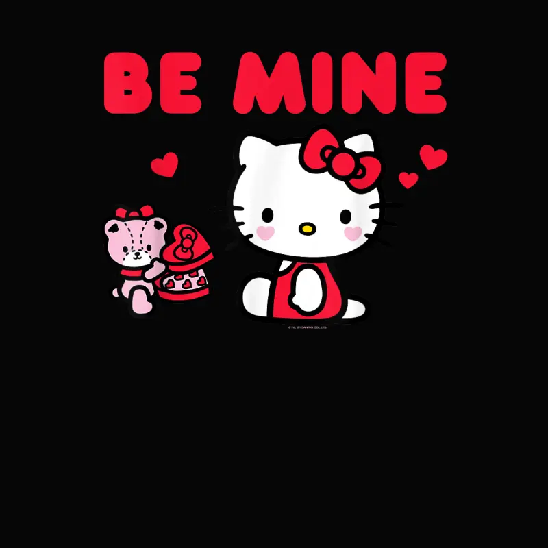 Hello Kitty Be Mine Chocolates Valentine's Toddler Staple T-Shirt