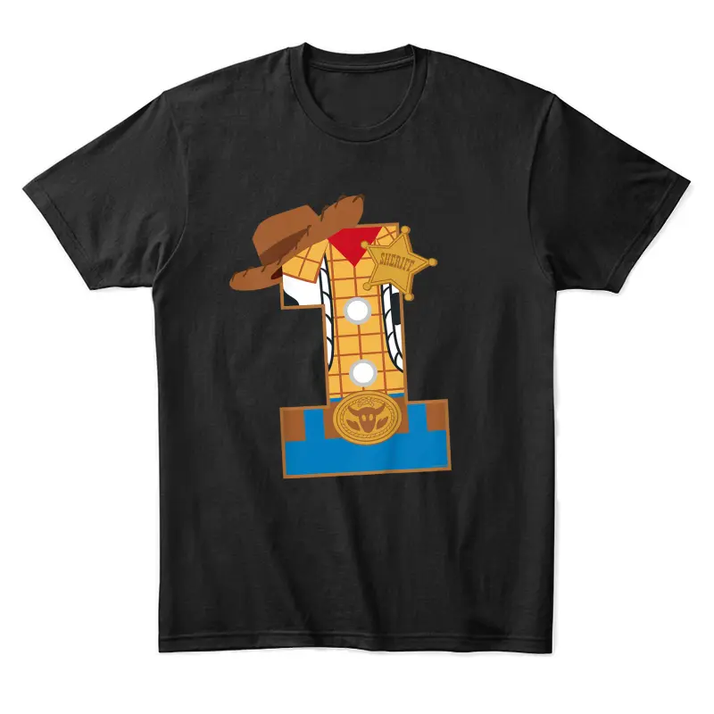Disney And Pixar’s Toy Story First Birthday 1 Year Old Unisex Staple T-Shirt