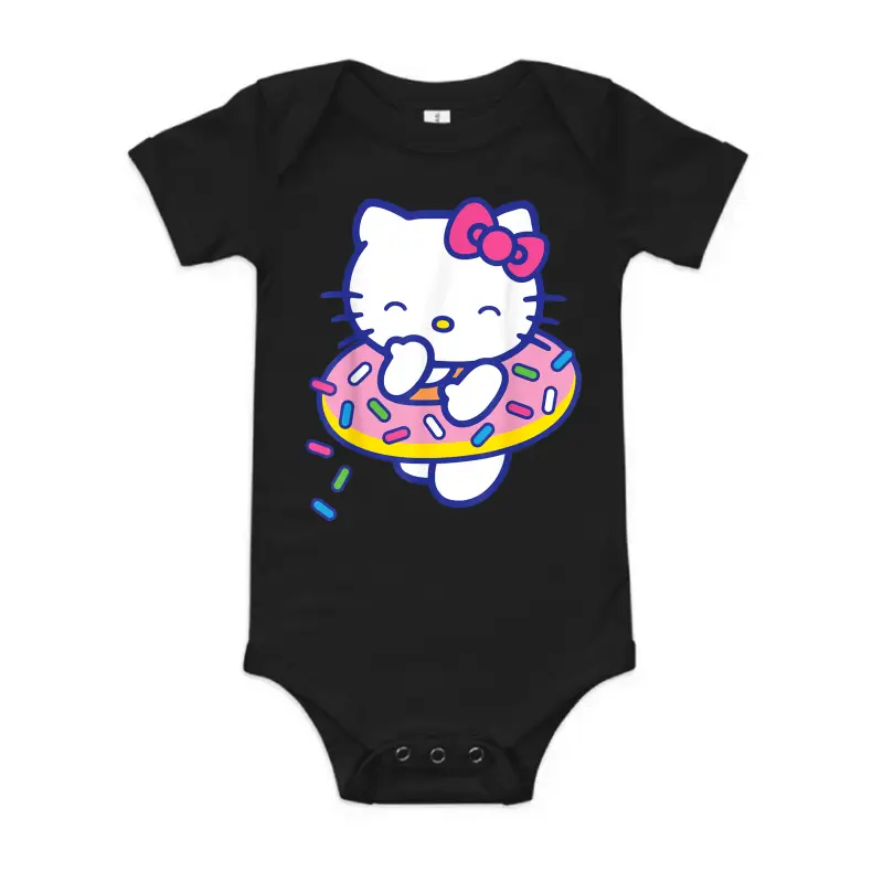 Hello Kitty Donut Sprinkles Floaty Summer Swimming Baby Onesie