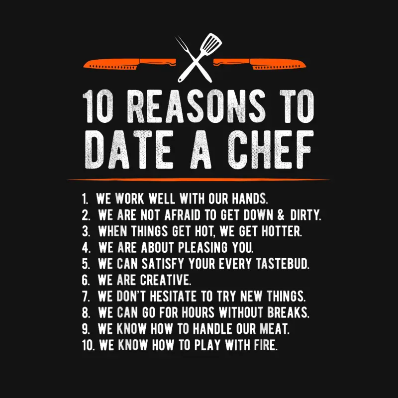 10 Reasons To Date A Chef Gift Funny Cook Assistant Gift Youth Staple T-Shirt