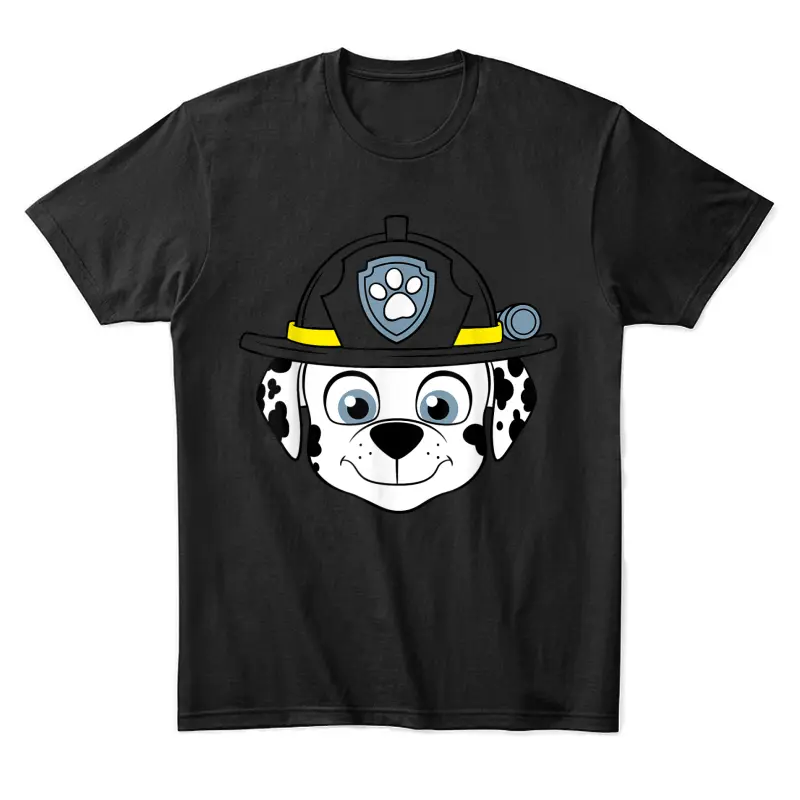 Firedog Marshall Face Paw Patrol Unisex Staple T-Shirt