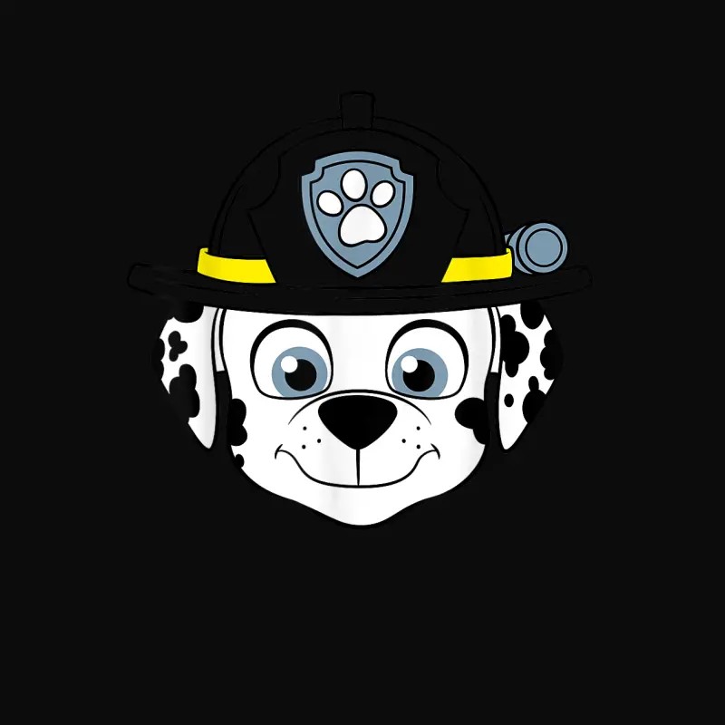 Firedog Marshall Face Paw Patrol Unisex Staple T-Shirt