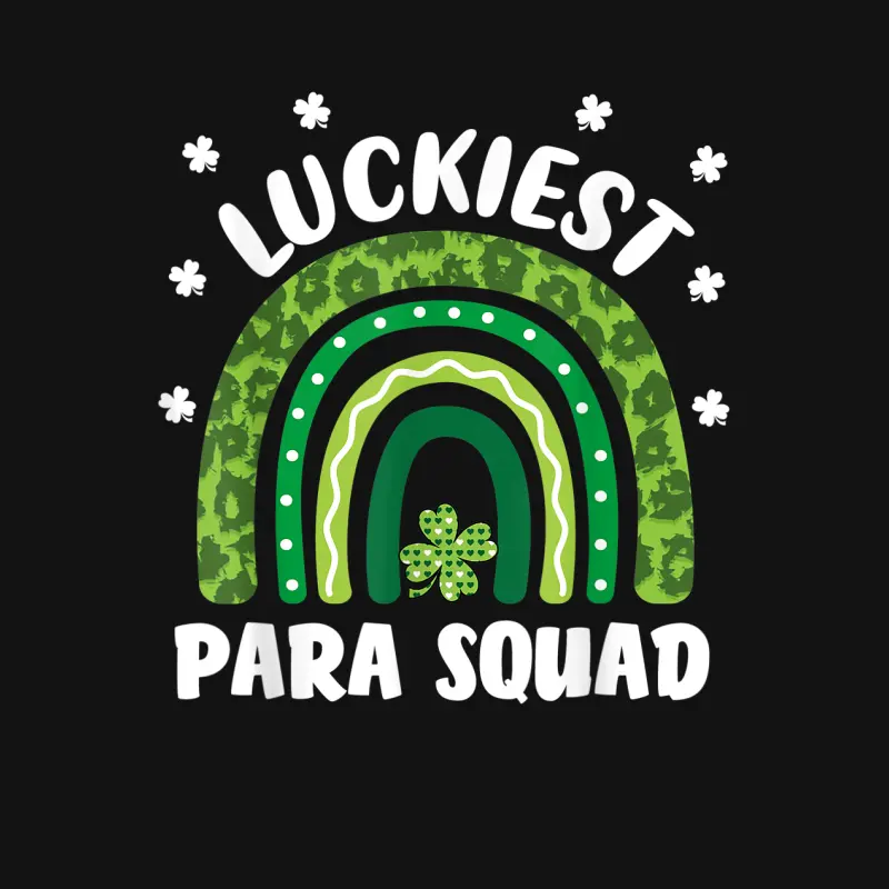 Lucky Paraprofessional Squad Funny Para St Patrick's Day Youth Staple T-Shirt