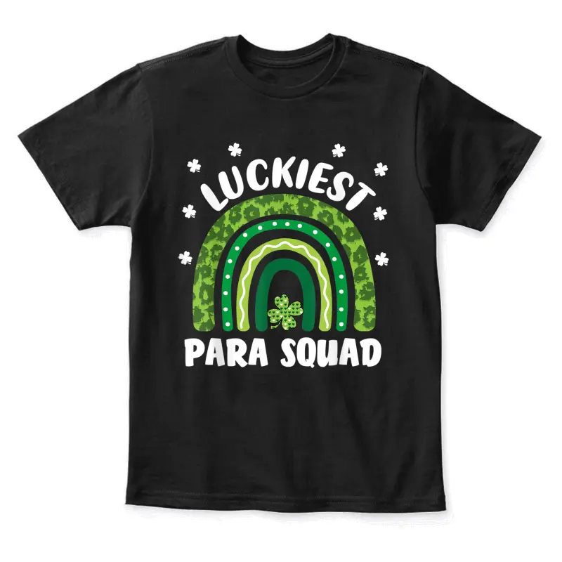 Lucky Paraprofessional Squad Funny Para St Patrick's Day Youth Staple T-Shirt