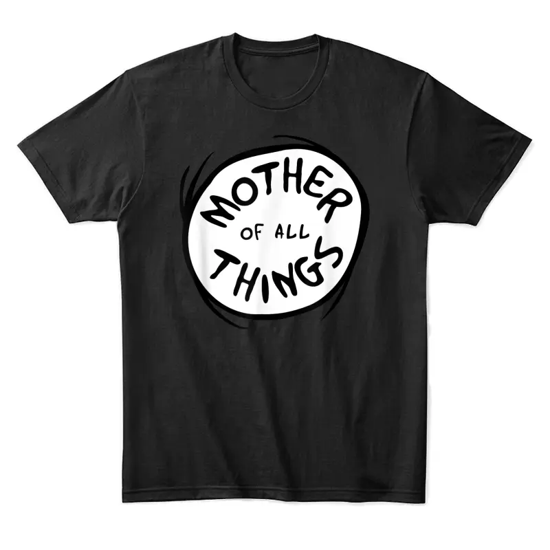 Dr. Seuss Mother Of All Things Emblem Red Unisex Staple T-Shirt
