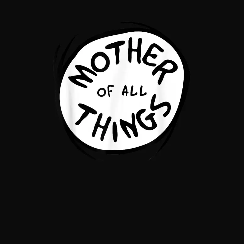 Dr. Seuss Mother Of All Things Emblem Red Unisex Staple T-Shirt