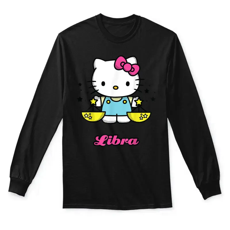Hello Kitty Zodiac Libra Tee Shirt Unisex Long Sleeve T-Shirt