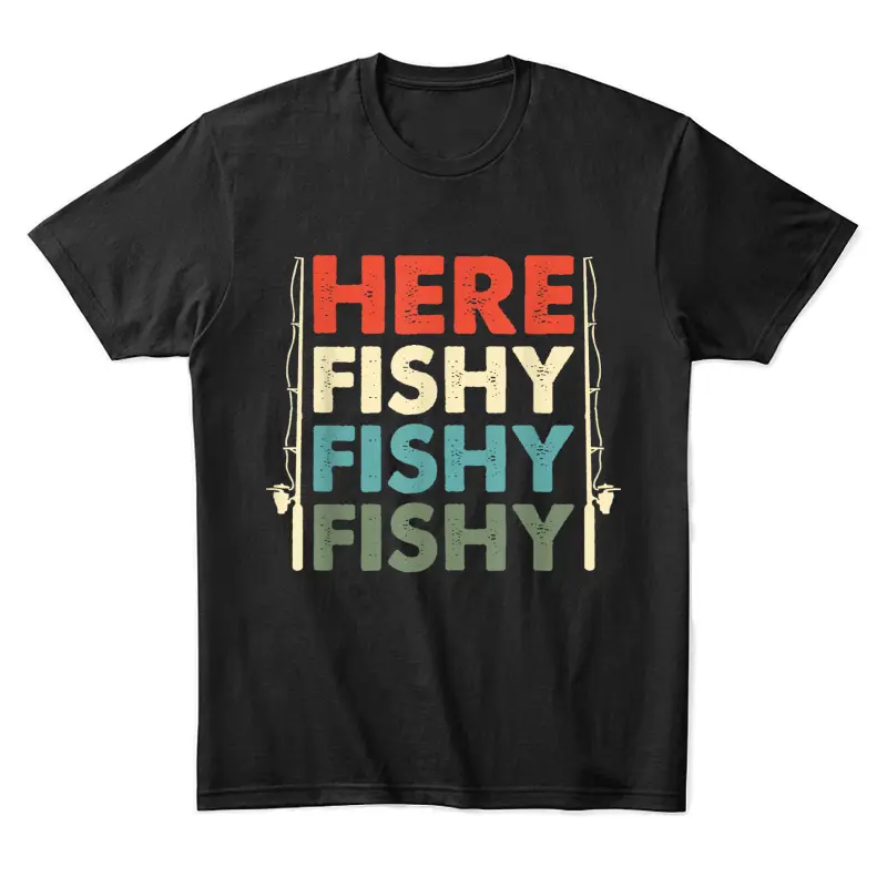 Fish Hunting Fishing Fishrod Fisherman Unisex Staple T-Shirt