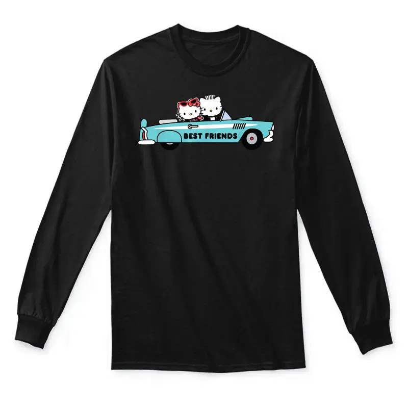 Hello Kitty Dear Daniel Best Friends Classic Car 1950'S Unisex Long Sleeve T-Shirt