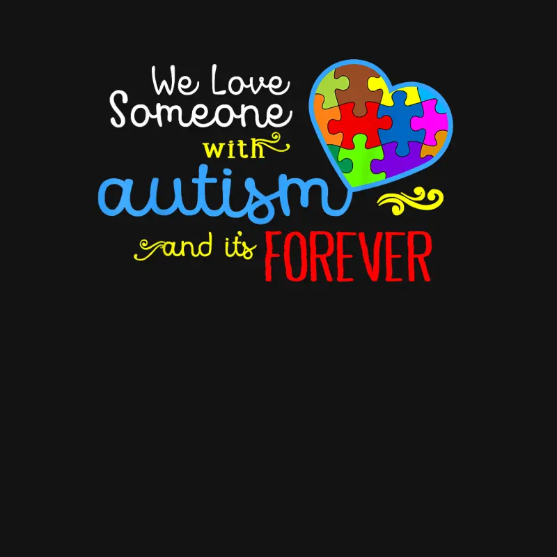 Autism Awareness Shirt - Love Forever Family Autism Youth Staple T-Shirt