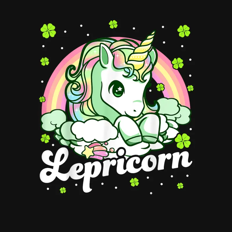 Lepricorn Rainbow St Patricks Day Unicorn Girls Kids Teacher Baby Onesie