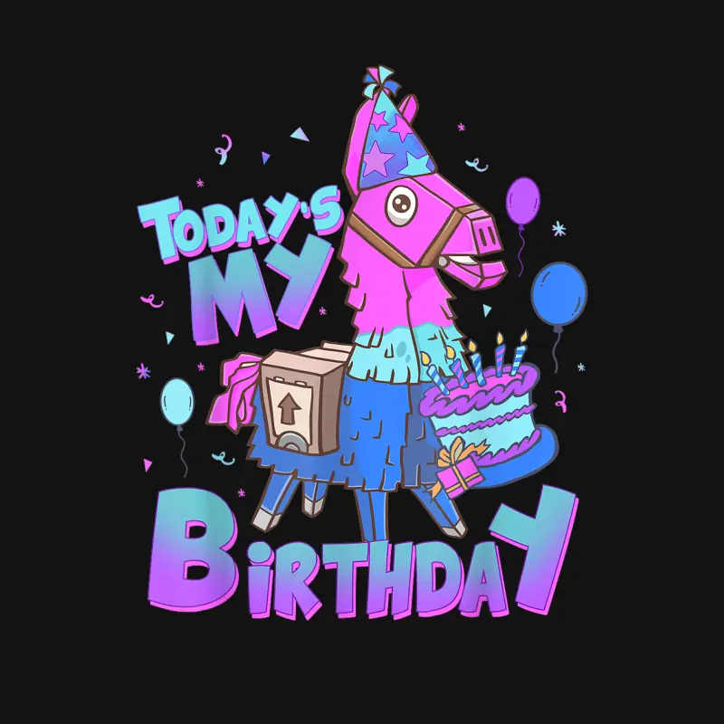 Todays My Birthday Llama Birthday Boy Kids Youth Llama Decor Youth Staple T-Shirt