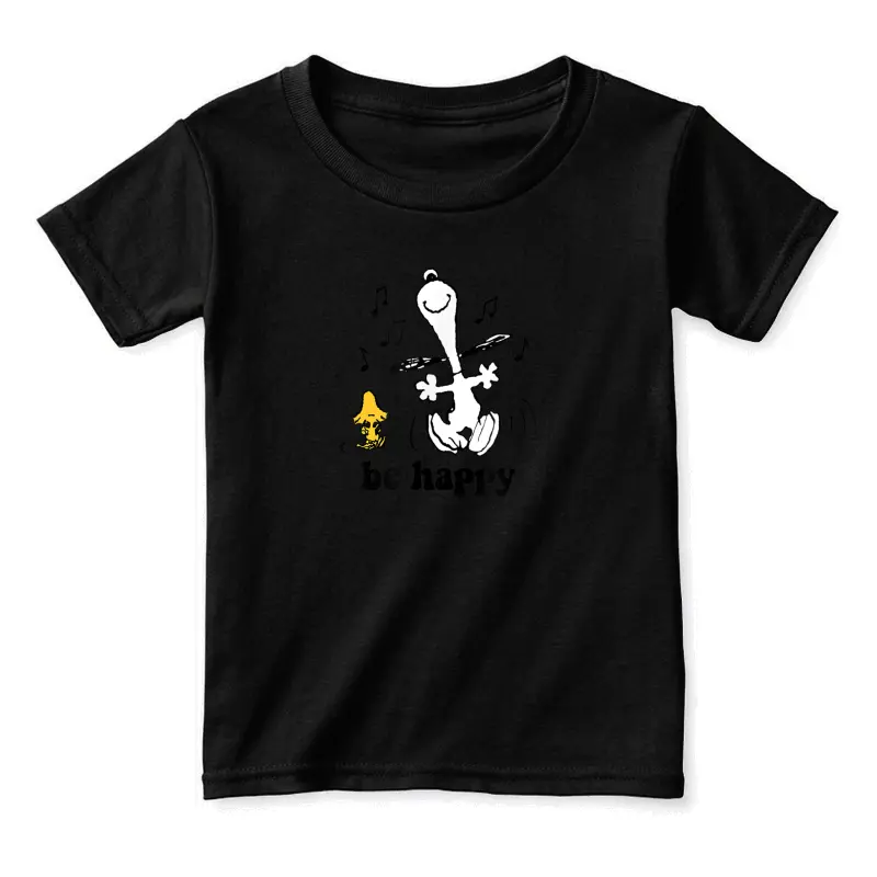 Peanuts - Snoopy And Woodstock's Be Happy Dance Toddler Staple T-Shirt