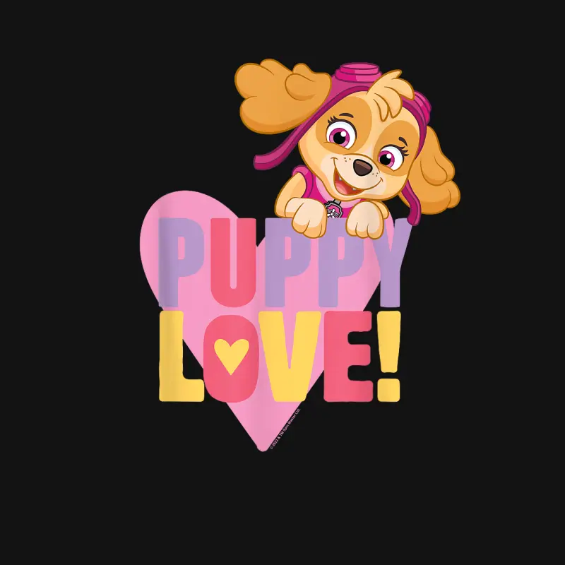 Paw Patrol Valentine's Day Puppy Love With Skye Unisex Long Sleeve T-Shirt