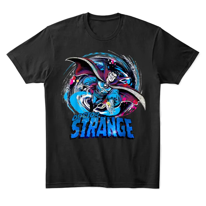 Marvel Doctor Strange Classic Retro Magic Warp Logo Unisex Staple T-Shirt