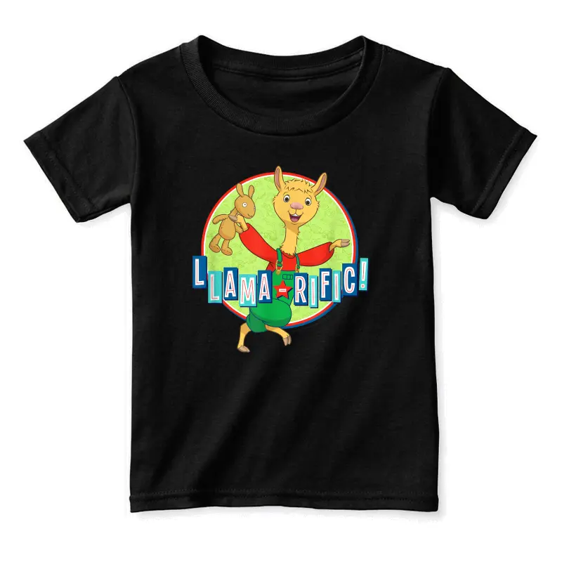 Netflix Red Pajama "Llama-Rific" Tee Shirt Toddler Staple T-Shirt