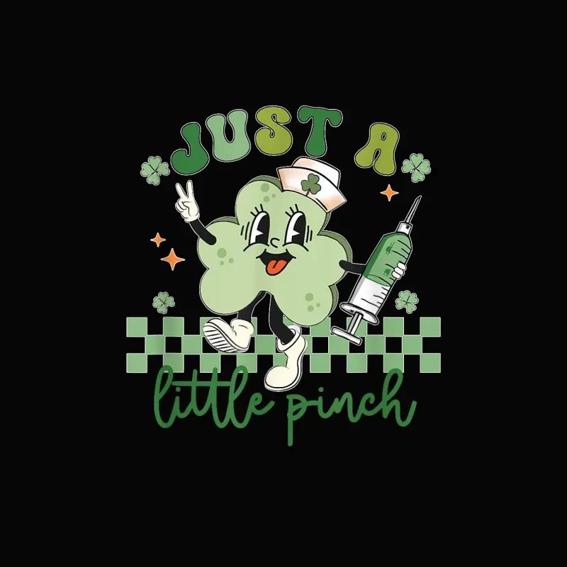 Womens Just A Little Pinch Nurse St Patrick's Day Toddler Staple T-Shirt